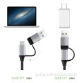 Hot Selling Splitter Type-C Micro Hooded Usb Cable